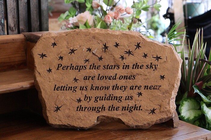 Stars In The Sky Memorial Stone