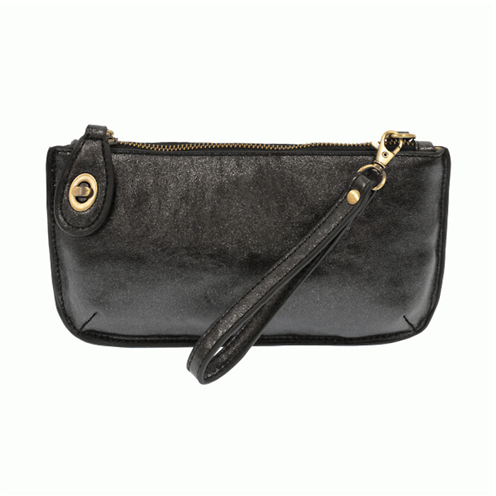 Crossbody Wristlet in Lux Black