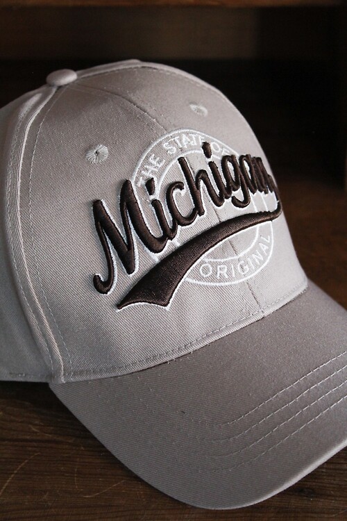 Khaki Michigan Ball Cap